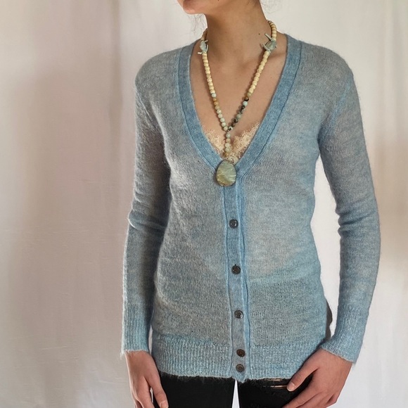 NWT JCrew Light Blue Cardigan Sweater - Picture 2 of 5